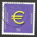 Stamps Germany -  2062 - circulación de monedas y billetes en euros