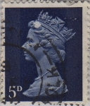 Stamps United Kingdom -  Isabel II-1970-1980