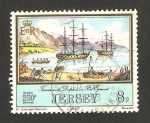 Stamps Jersey -  287 - Naves Tamar y Dolphin en puerto Egmont