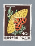 Stamps Hungary -  Mariposa