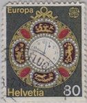 Sellos de Europa - Suiza -  reloj bolsillo fines s-XVIII