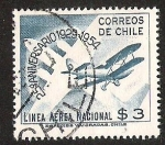 Sellos de America - Chile -  25° ANIVERSARIO LINEA AEREA NACIONAL