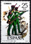 Sellos de Europa - Espaa -  2354 Uniformes. Infantería Ligera. 1830.