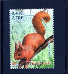 Stamps France -  ardilla