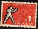 Sellos de America - Uruguay -  Olimpiadas de 1964