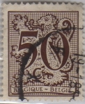 Sellos de Europa - B�lgica -  Leon heraldico-de 1951 a 1980