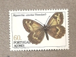 Stamps Portugal -  Azore, mariposa Hipparchia