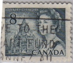 Stamps Canada -  Isabel II-Biblioteca del Parlamento-