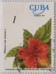 Stamps Cuba -  Hibiscus rosa