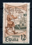 Stamps Europe - Spain -  Correo de Castilla- Correo a pie, siglo XIV