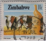 Stamps Zimbabwe -  castle