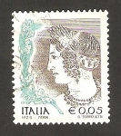 Stamps Italy -  la mujer en el arte, la joven velca