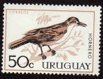 Sellos de America - Uruguay -  El hornero