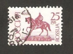 Stamps Russia -  estatua de youri dolgoruki en moscu