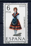 Stamps Spain -  serie- Trajes regionales