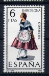 Stamps Spain -  serie- Trajes regionales