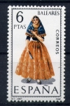 Stamps Spain -  serie- Trajes regionales