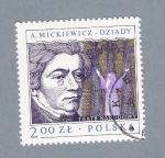 Stamps Poland -  A. Mickiewizc Dziady