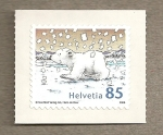 Stamps Switzerland -  Osito en la nieve