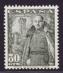 Stamps Spain -  Franco y Castillo de la Mota