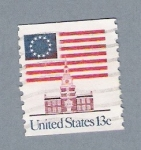 Stamps United States -  Bandera