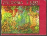 Stamps Colombia -  BACHUE  Y  HUITICA