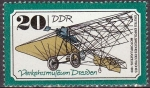 Sellos de Europa - Alemania -  Alemania DDR 1977 Scott 1845 Sello Nuevo Primer Avión Alemán 1909 20pf Allemagne Duitsland Germania