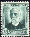 Sellos de Europa - Espaa -  ESPAÑA 1932 665 Sello Nuevo Nicolás Salmeron 15c República Española 15c Espana Spain Espagne Spagna