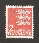 Stamps Denmark -  tres leones