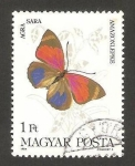 Stamps Hungary -  mariposa, agra sara