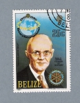Stamps Belize -  Paul P. Harris Fundador de Rotary