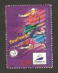 Stamps France -  mundial de fútbol Francia 98, sede de Toulouse