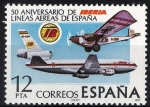 Sellos de Europa - Espaa -  2448  L Aniversario de la fundación de la compañía aérea Iberia.