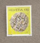 Stamps Switzerland -  Manos entrelazadas