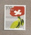 Stamps Switzerland -  Bandera suiza