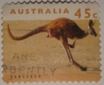 Stamps Australia -  Kangaroo