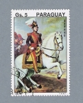 Sellos de America - Paraguay -  Caballero