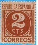 Stamps Spain -  Cifras