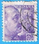 Stamps Spain -  General Franco