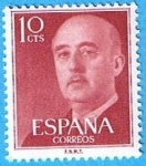 Stamps Spain -  General Franco