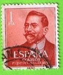 Stamps Spain -  Juan vazquez d´ mella