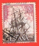 Stamps Spain -  Corbeta Atrevida