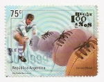 Sellos de America - Argentina -  Rugby 100 años