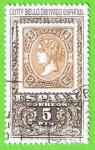 Stamps Spain -  Centenario del Primer Sello dentado (Sello d´2 reales d´1865)