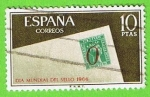 Stamps Spain -  Dia mundial del sello (Signo d´Porteo d´ Alicante)