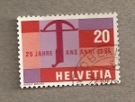 Sellos de Europa - Suiza -  25 Aniv