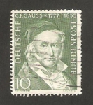 Stamps Germany -  80 - Centº de la muerte del astrónomo  y matemático, Carl Friedrich Gauss