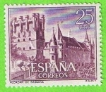 Stamps Spain -  Alcazar d´ Segovia