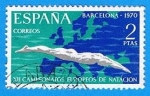 Stamps Spain -  XII Campeonatos europeos de natacion saltos Waterpolo