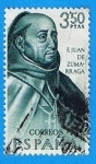 Stamps Spain -  Fray Juan d´Zumarraga